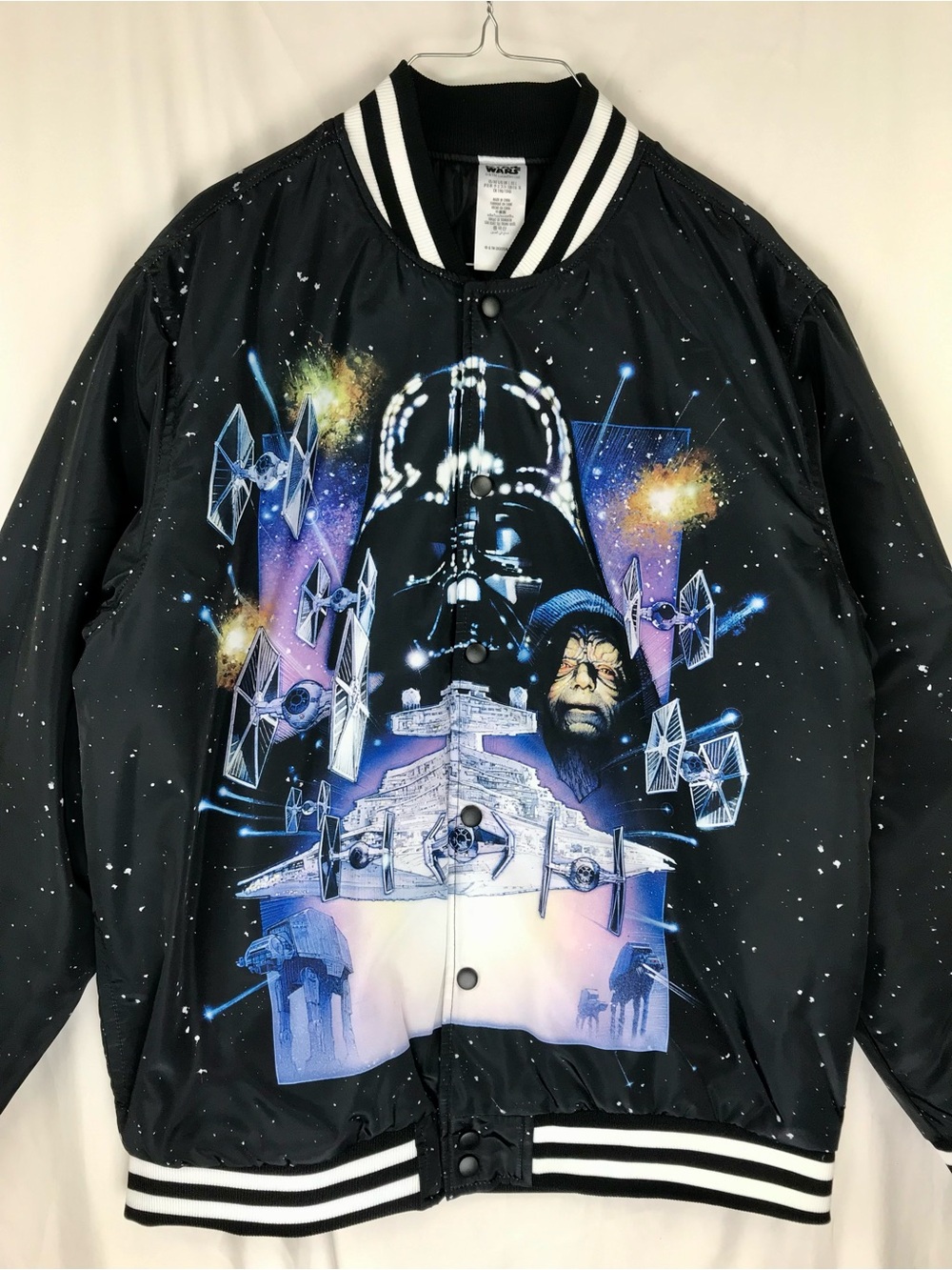 Star Wars Black Jacket with White Stripe Collar - Picture 2 of 10